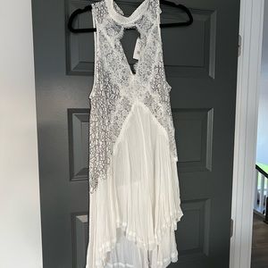 FREE PEOPLE NWT TELL TALE WHITE LACE DRESS